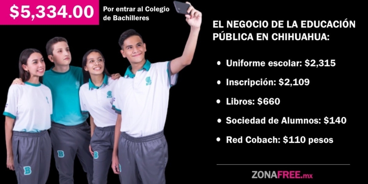 Entrar al Cobach cuesta $5,334 pesos en Chihuahua