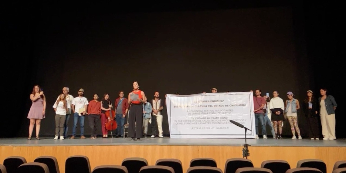 Comunidad teatral exige trato digno y transparencia a la Secretaría de Cultura de Maru Campos