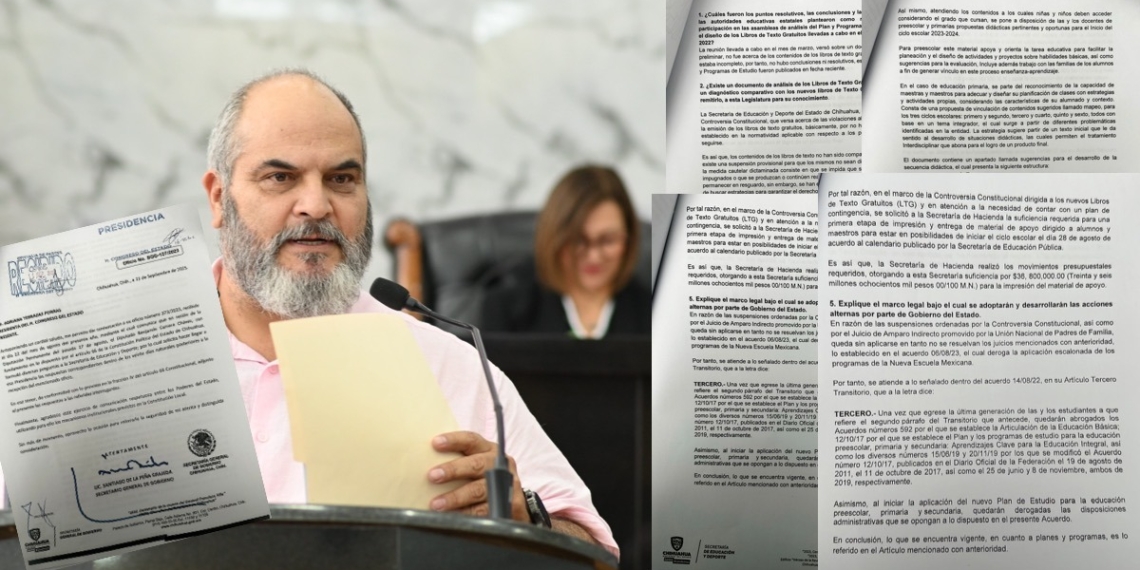 Oficio de Gobierno del Estado exhibe mentiras de Maru Campos para oponerse a Libros de Texto