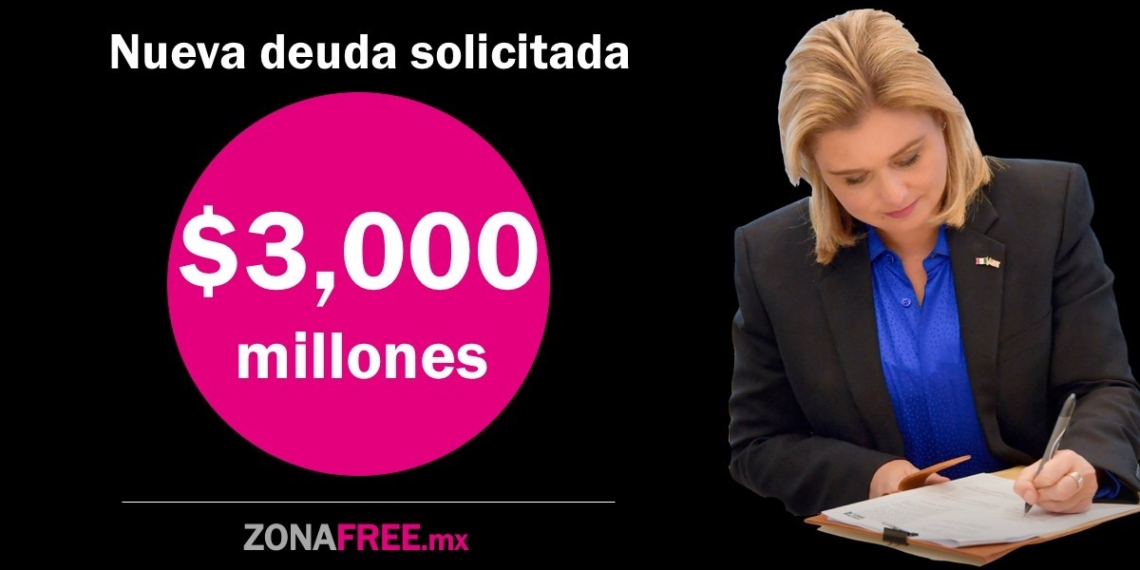 Más deuda pública para Chihuahua: Maru Campos pide un crédito de $3 mil millones