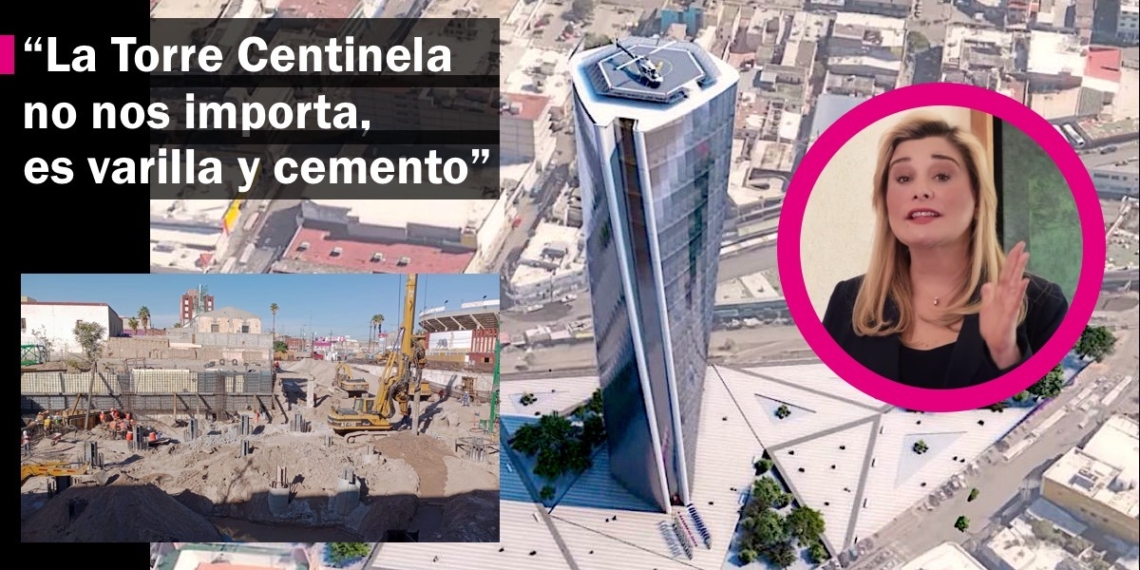 Maru Campos justifica malgasto en la Torre Centinela: “No nos importa, es varilla y cemento”