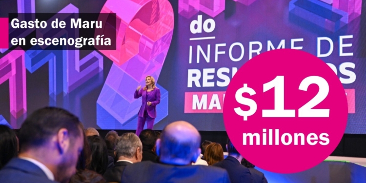 Maru Campos gastó $12 millones en la escenografía de su Segundo Informe