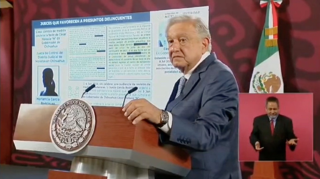 AMLO exhibe componenda para liberar a César Duarte: “¿Cómo se van a oponer a reformas al Poder Judicial?”