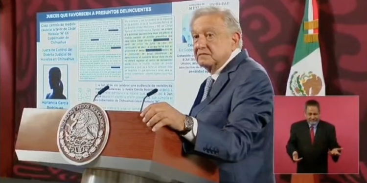 AMLO exhibe componenda para liberar a César Duarte: “¿Cómo se van a oponer a reformas al Poder Judicial?”