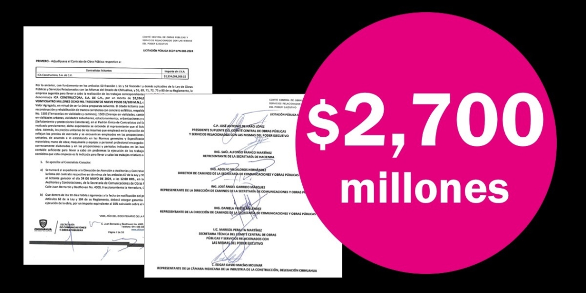 Maru da contrato por $2,700 millones a constructora favorita de Calderón