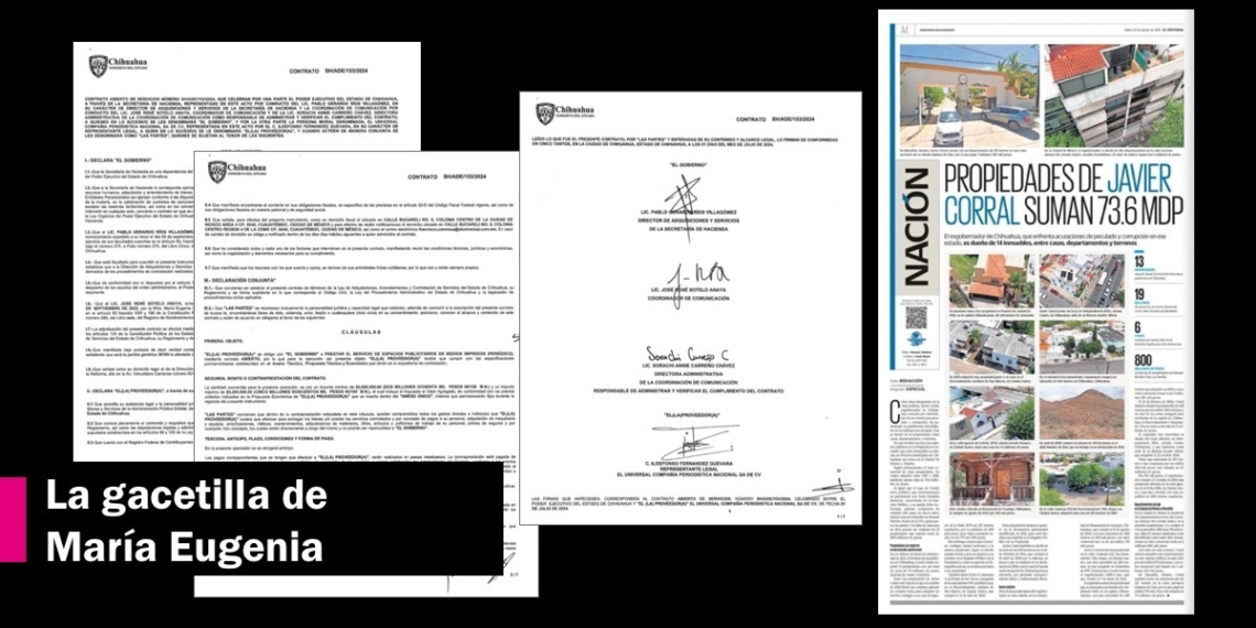 El Universal publicó una gacetilla de María Eugenia Campos como reportaje propio para golpear a Corral