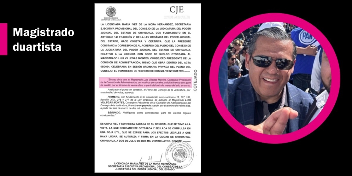 El Poder Judicial otorgó licencia con goce de sueldo a un Magistrado para promover a Xóchitl