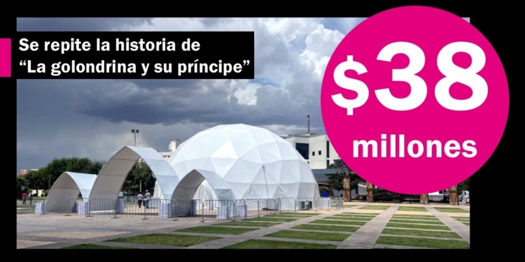 María Eugenia Campos pagó $38 millones por 10 días de servicios de una carpa y proyección de videos
