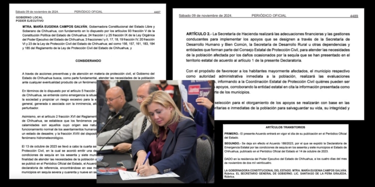 María Eugenia Campos publica Declaratoria de Sequía, sin presupuesto, reglas, ni plan de acción