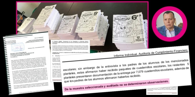 El Auditor Héctor Acosta encubre corrupción por “cuadernillos didácticos”