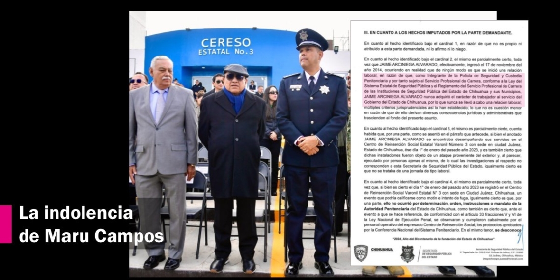 María Eugenia Campos se niega a indemnizar a familias de 10 custodios asesinados