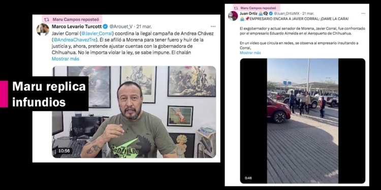 Maru Campos festeja intento de agresión a Javier Corral y protege a testaferro de César Duarte
