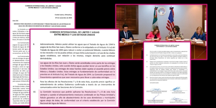 Tratado de Aguas: Gobierno de Sheinbaum acordó una solución al pago con Estados Unidos