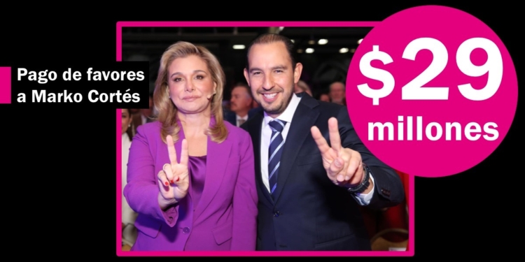 Maru paga $29 millones a cuñado de Marko Cortés por pautar en redes y golpear a sus críticos