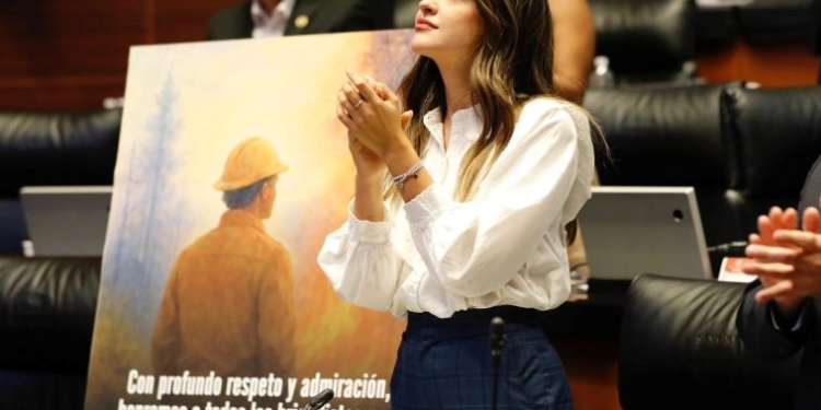 Senado rinde minuto de aplausos a brigadista que falleció combatiendo incendios en la Sierra Tarahumara