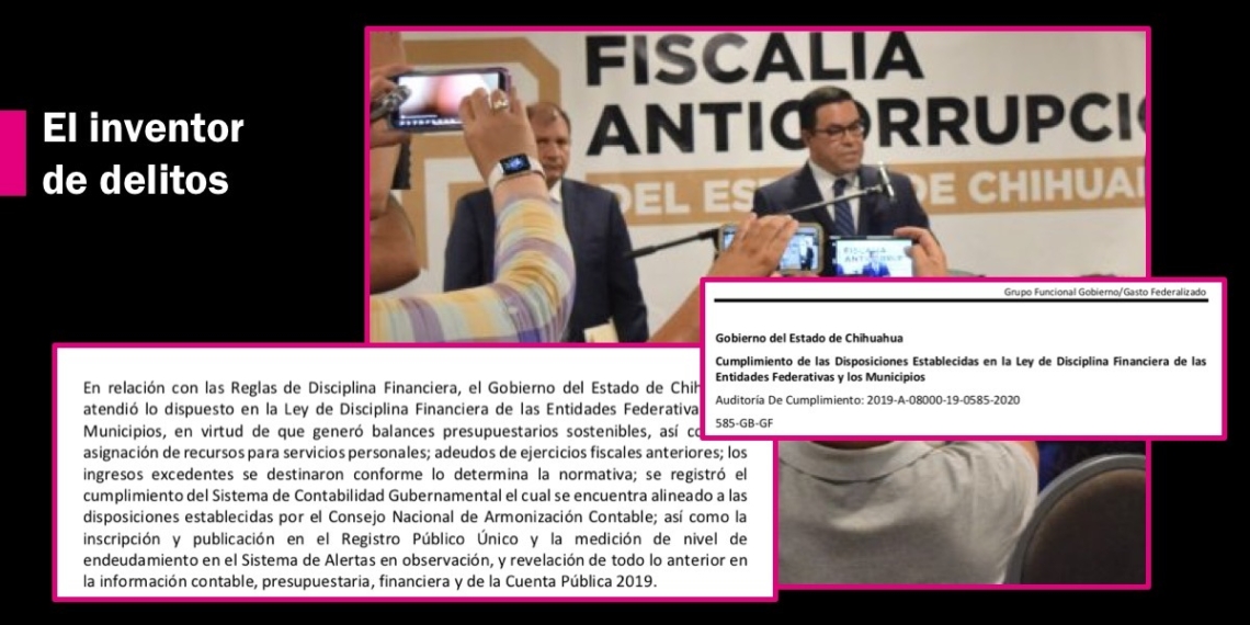 De cómo la Fiscalía Anticorrupción de Chihuahua inventa delitos en una vendetta política