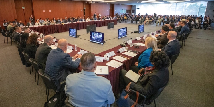 Loera participa en reunión de alto nivel del Grupo Binacional México–EE. UU. sobre puentes y cruces fronterizos