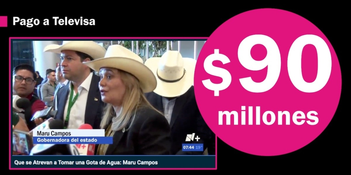 Maru Campos paga $90 millones a Televisa para frenar el avance de Andrea Chávez en Chihuahua