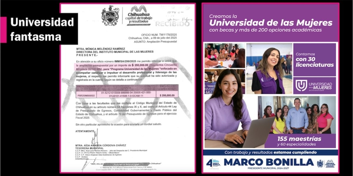 Marco Bonilla presume la “creación” de una Universidad de las Mujeres que no existe