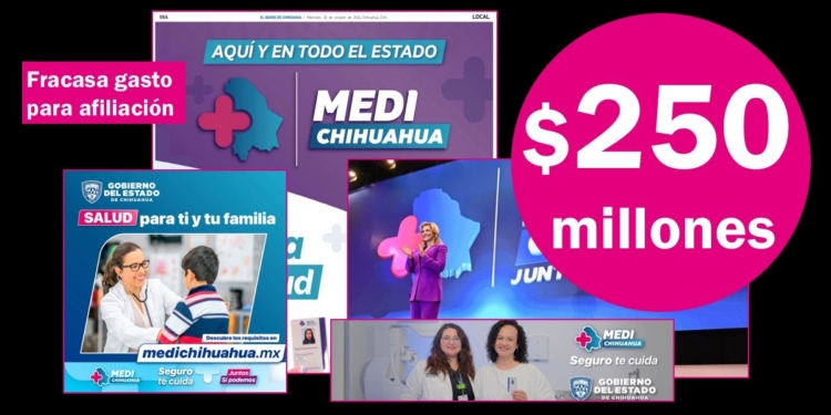 Fracasa la millonaria campaña publicitaria de afiliación a MediChihuahua