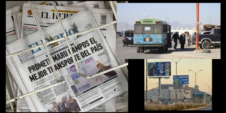 Morena exhibe colapso del transporte y castigo al poniente de Ciudad Juárez por negligencia del PAN