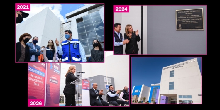 Maru inaugura dos veces una obra del gobierno de Corral