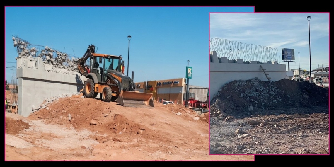 Empresa que construye mal una obra en Los Nogales también colocó pavimento inservible en NCG