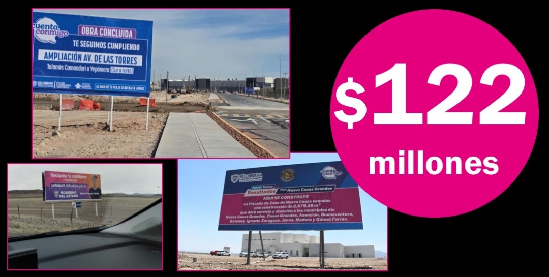 Maru Campos gasta $122 millones en espectaculares