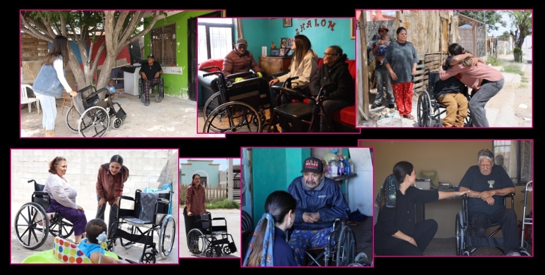 Andrea Chávez ha entregado 1,000 sillas de ruedas en Chihuahua