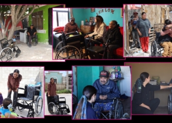 Andrea Chávez ha entregado 1,000 sillas de ruedas en Chihuahua