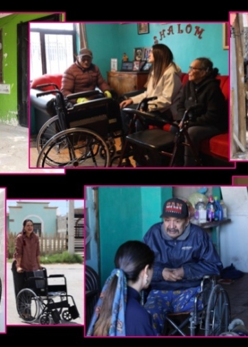 Andrea Chávez ha entregado 1,000 sillas de ruedas en Chihuahua