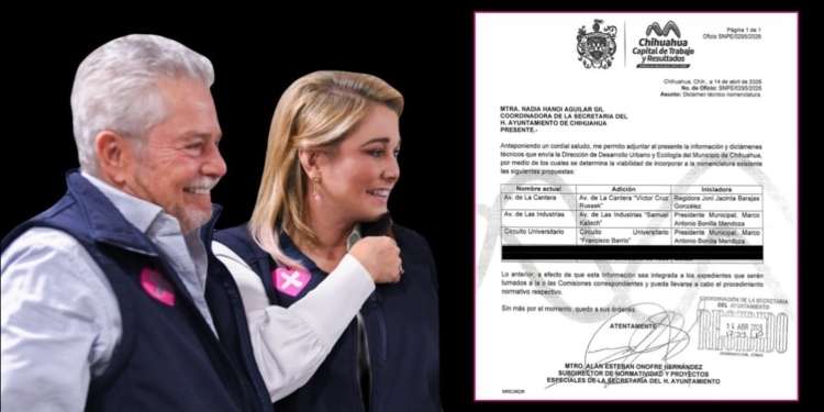 Marco Bonilla pondrá el nombre del esposo de Maru Campos a una calle de Chihuahua