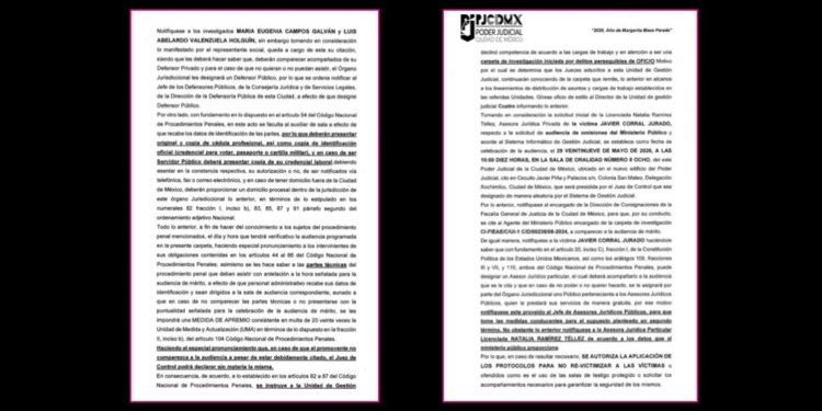 Maru Campos “se victimiza y distorsiona un mero trámite jurisdiccional”: Javier Corral