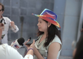 Diputada Jael Argüelles acompaña protesta LGBT+ por negar derechos de las personas