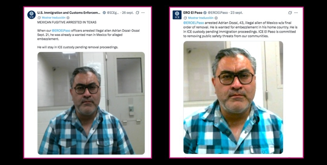 Cómplice de César Duarte es capturado en El Paso, TX por el ICE