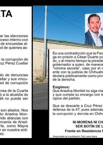 Exige Frente en Resistencia “Rosario Ibarra de Piedra” investigar señalamientos contra Cruz Pérez Cuéllar