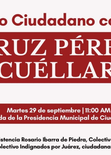 Convocan a Juicio Ciudadano para exponer la relación de Cruz Pérez Cuéllar con dueño de Carvel
