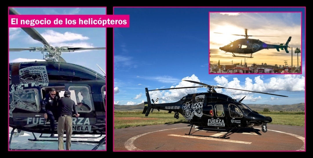 Maru Campos paga por la renta de dos helicópteros cuatro veces más que su precio de fábrica